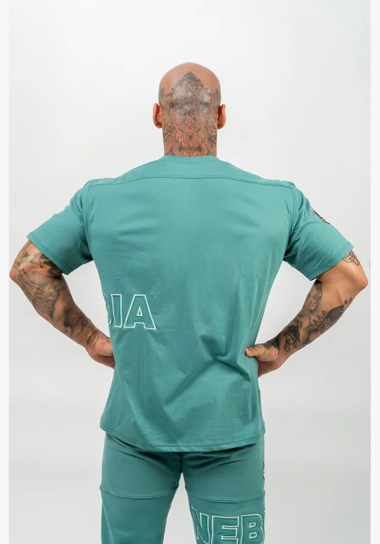 NEBBIA • T-shirt a maniche corte DEDICATION verde • Nebshop.it