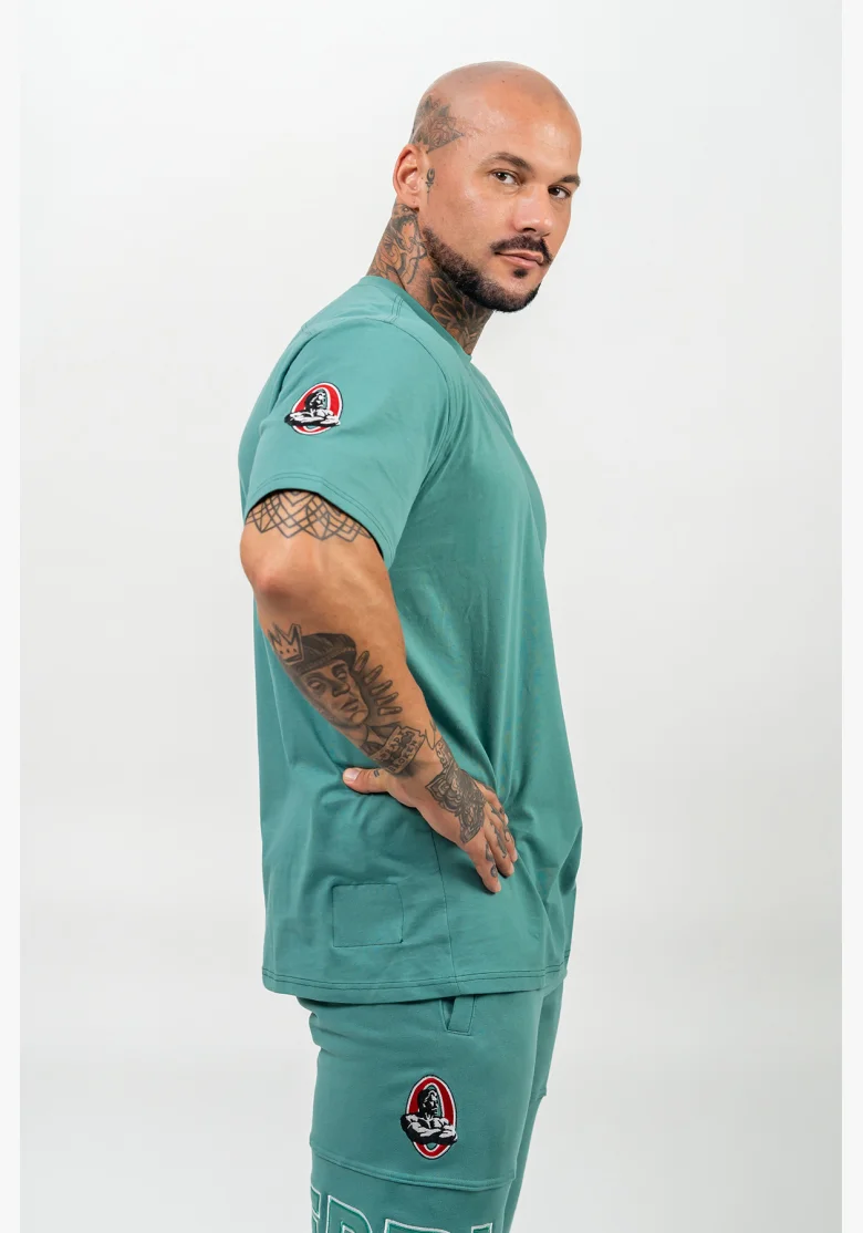 NEBBIA • T-shirt a maniche corte DEDICATION verde • Nebshop.it