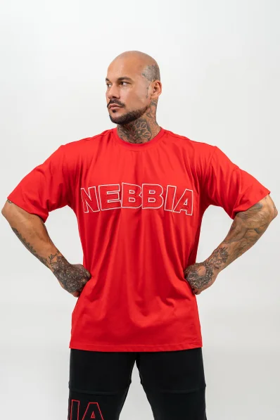 NEBBIA • Maglietta a maniche corte LEGACY rossa • Nebshop.it