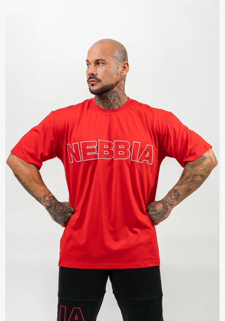 NEBBIA • Maglietta a maniche corte LEGACY rossa • Nebshop.it