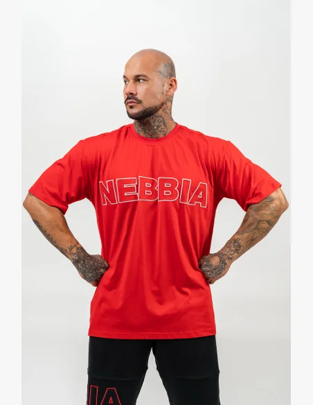 NEBBIA • Maglietta a maniche corte LEGACY rossa • Nebshop.it