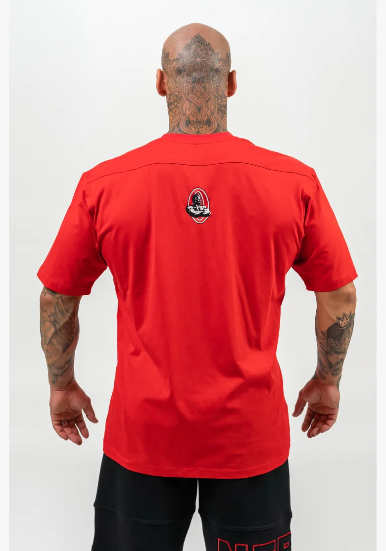 NEBBIA • Maglietta a maniche corte LEGACY rossa • Nebshop.it