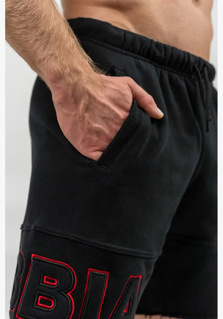NEBBIA • Pantaloni corti da jogging STAGE-READY neri • Nebshop.cz