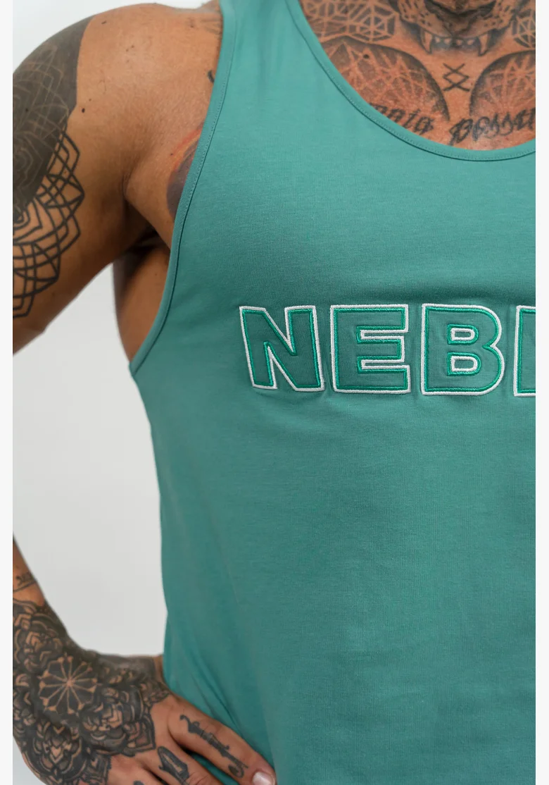 NEBBIA • Canotta Fitness STRENGTH verde • Nebshop.it