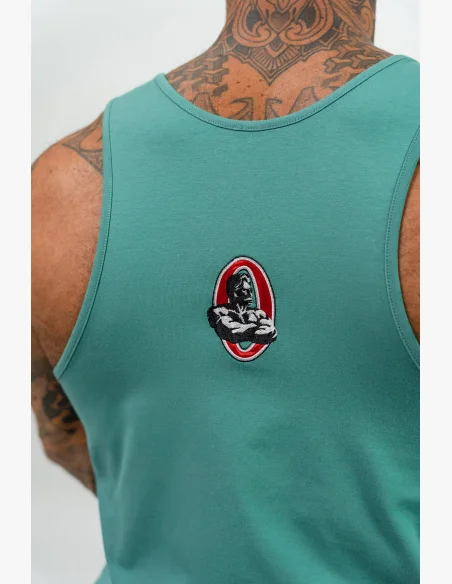 NEBBIA • Canotta Fitness STRENGTH verde • Nebshop.it