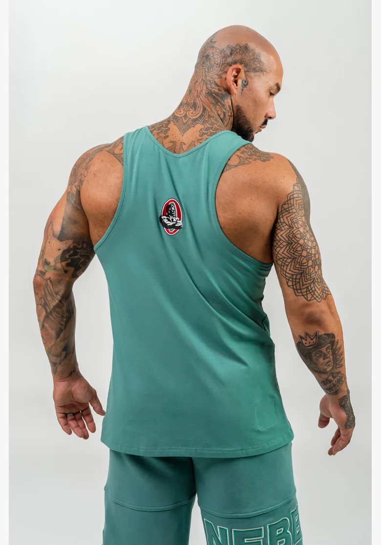 NEBBIA • Canotta Fitness STRENGTH verde • Nebshop.it