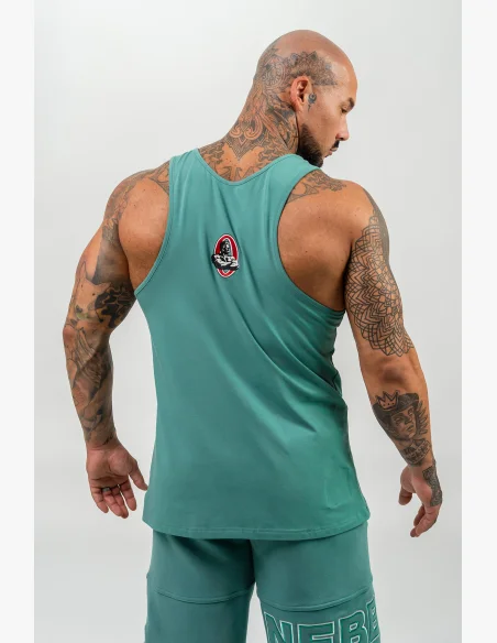 NEBBIA • Canotta Fitness STRENGTH verde • Nebshop.it
