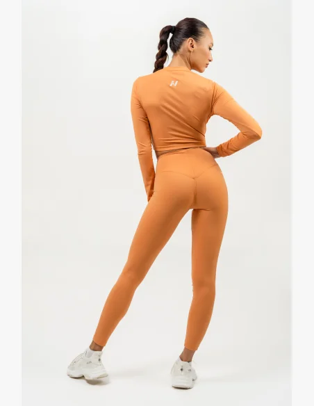 NEBBIA • Leggings a vita alta ELEVATED arancioni • NebShop.cz