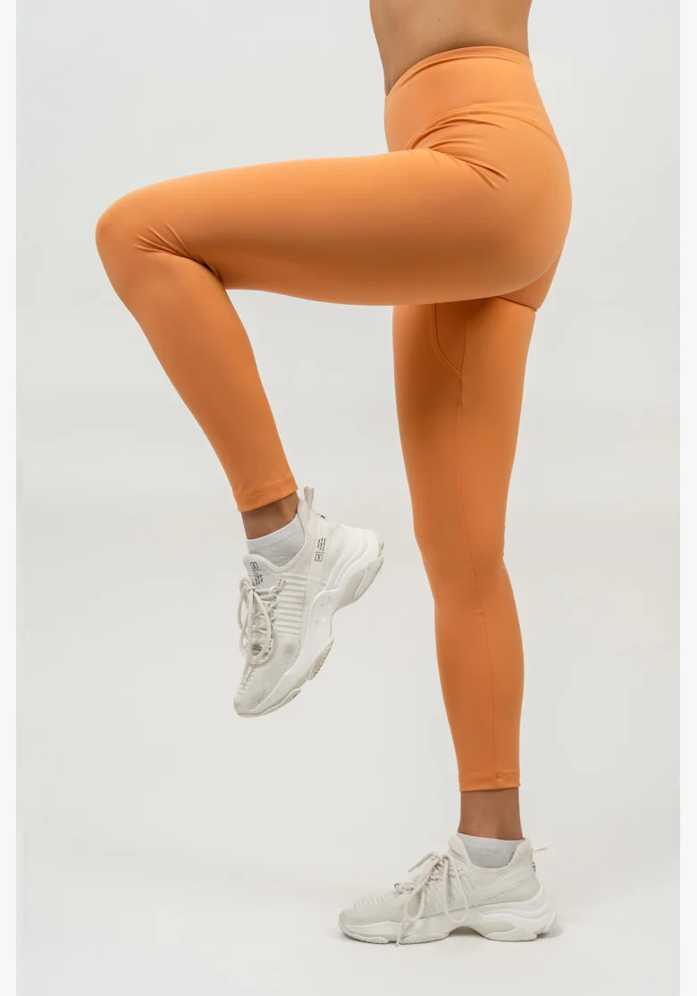 NEBBIA • Leggings a vita alta ELEVATED arancioni • NebShop.cz