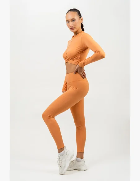 NEBBIA • Leggings a vita alta ELEVATED arancioni • NebShop.cz