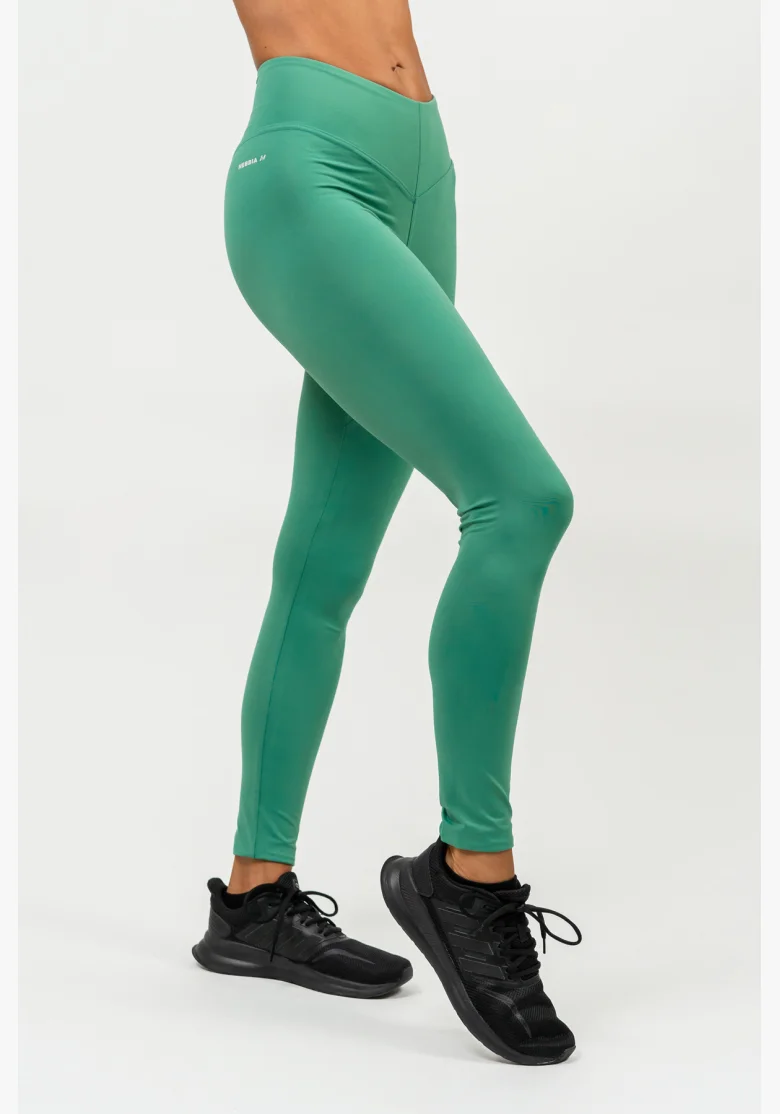 NEBBIA • Leggings a vita alta ELEVATED verde • NebShop.it