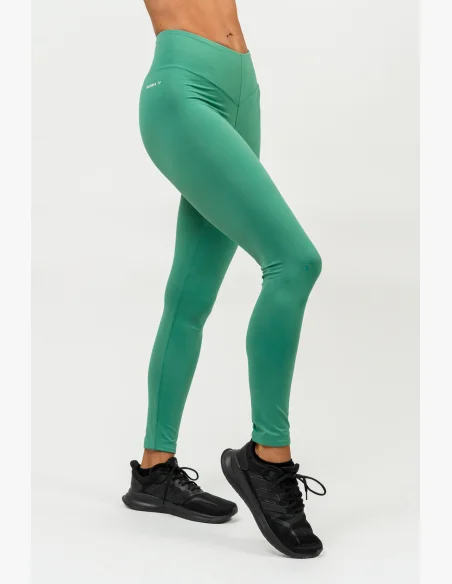 NEBBIA • Leggings a vita alta ELEVATED verde • NebShop.it