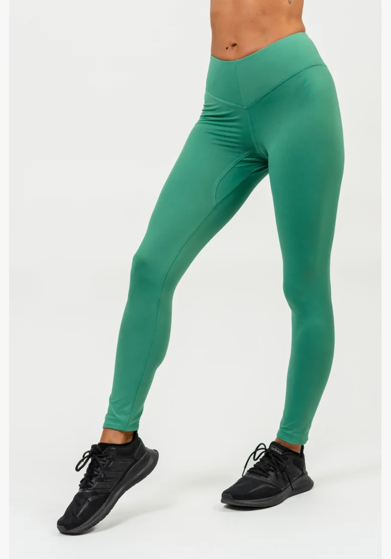 NEBBIA • Leggings a vita alta ELEVATED verde • NebShop.it