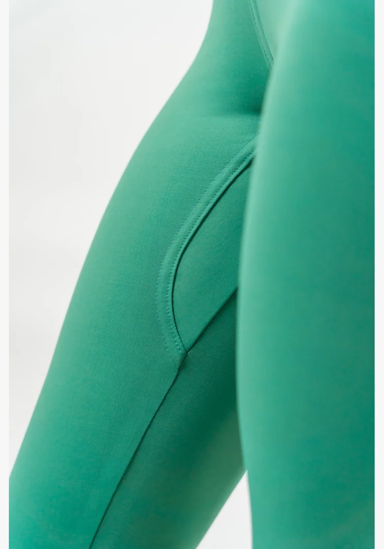 NEBBIA • Leggings a vita alta ELEVATED verde • NebShop.it