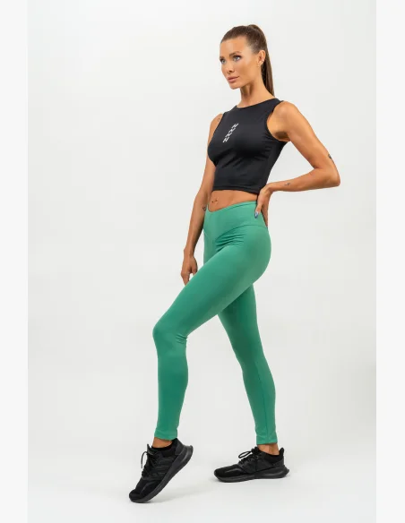 NEBBIA • Leggings a vita alta ELEVATED verde • NebShop.it