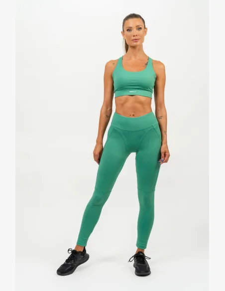 NEBBIA • Leggings modellanti con vita alta AGILE verde • NebShop.it