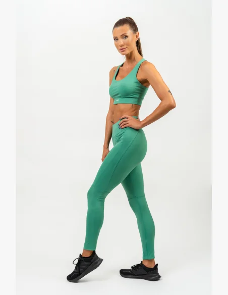 NEBBIA • Leggings modellanti con vita alta AGILE verde • NebShop.it