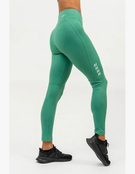 NEBBIA • Leggings modellanti con vita alta AGILE verde • NebShop.it
