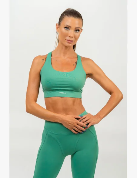 NEBBIA • Reggiseno sportivo racer back AGILE verde • NebShop.cz