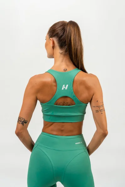 NEBBIA • Reggiseno sportivo racer back AGILE verde • NebShop.cz 2