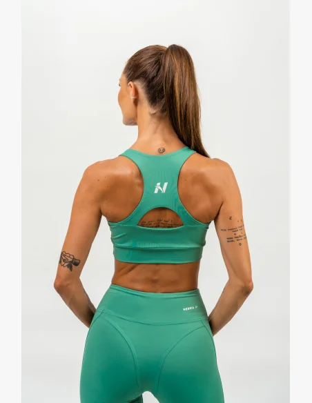NEBBIA • Reggiseno sportivo racer back AGILE verde • NebShop.cz