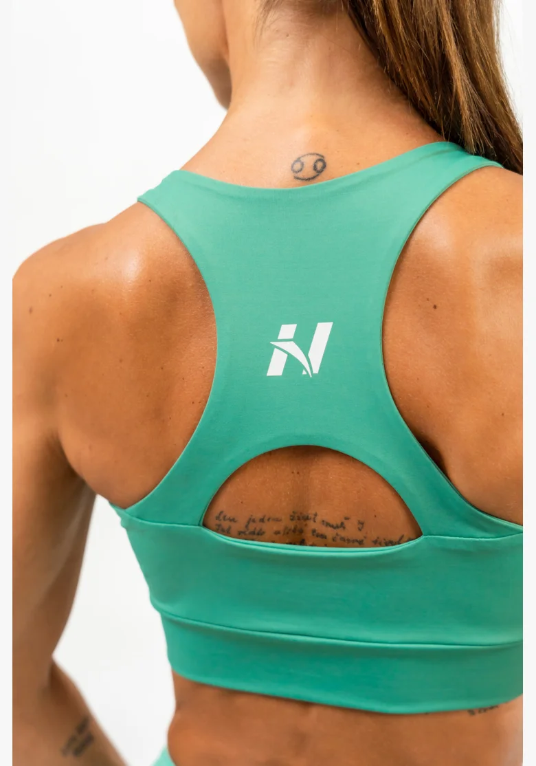 NEBBIA • Reggiseno sportivo racer back AGILE verde • NebShop.cz