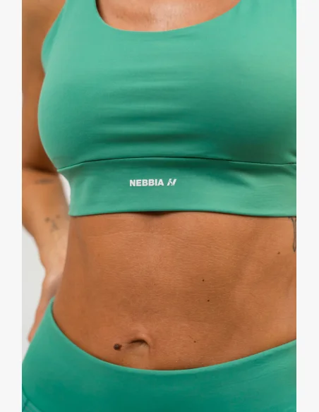 NEBBIA • Reggiseno sportivo racer back AGILE verde • NebShop.cz