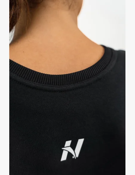 NEBBIA • Felpa corta GYM SPIRIT nera • NebShop.it
