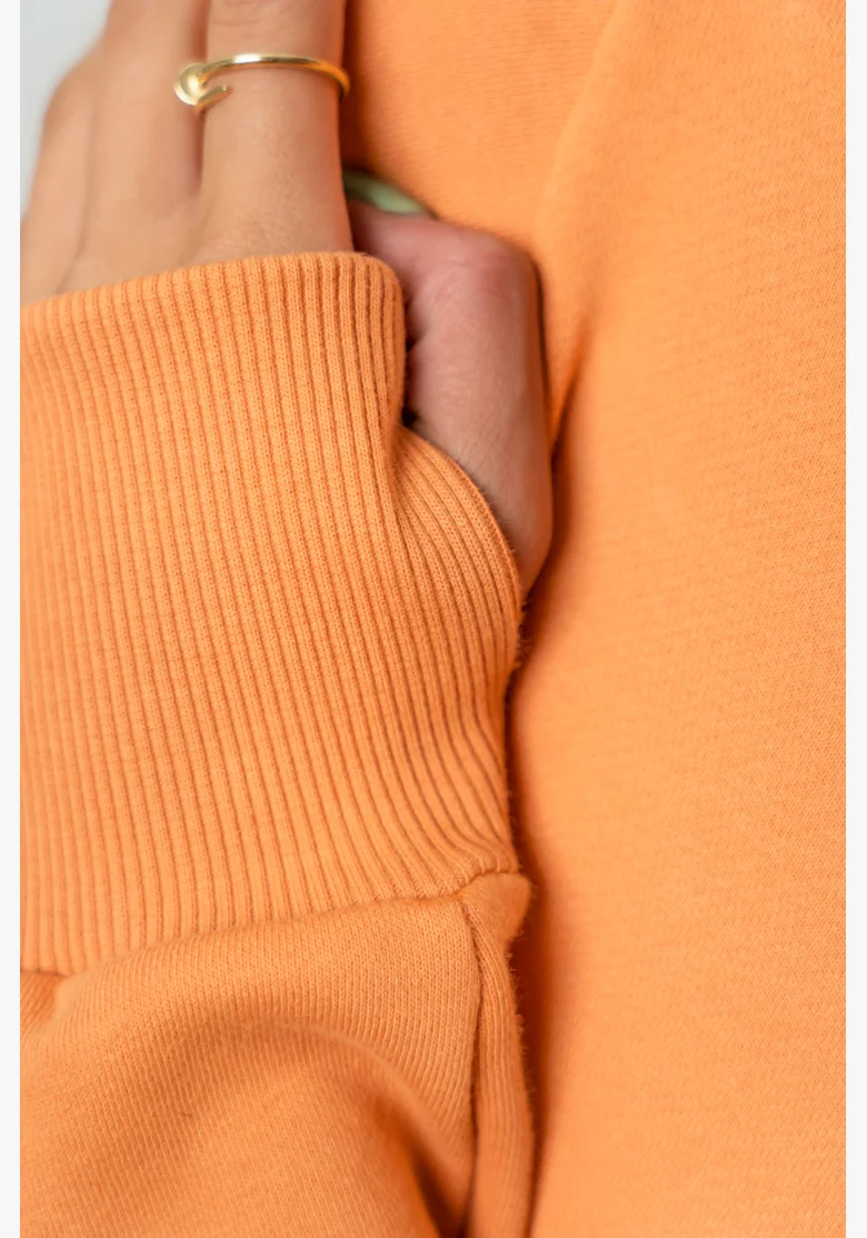 NEBBIA • Felpa cropped GYM SPIRIT arancione • NebShop.it