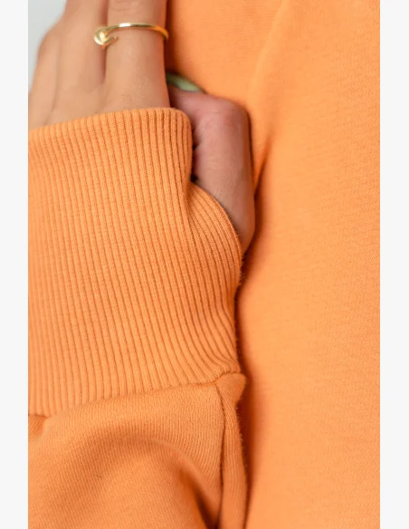 NEBBIA • Felpa cropped GYM SPIRIT arancione • NebShop.it