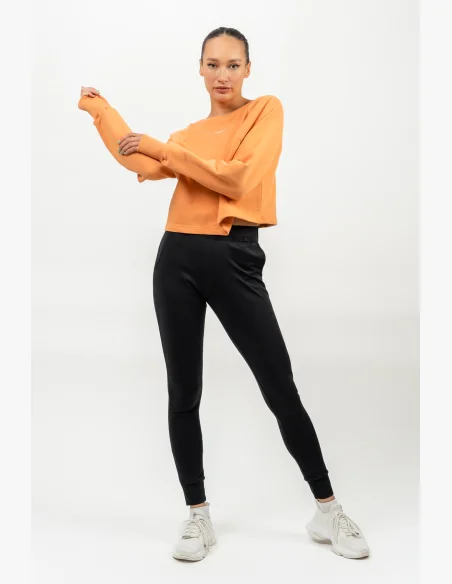 NEBBIA • Felpa cropped GYM SPIRIT arancione • NebShop.it