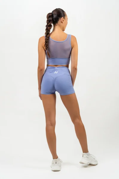 NEBBIA • Pantaloni short in leggings con vita alta AGILE viola • NebShop.it 2