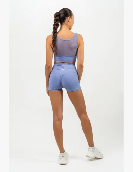 NEBBIA • Pantaloni short in leggings con vita alta AGILE viola • NebShop.it