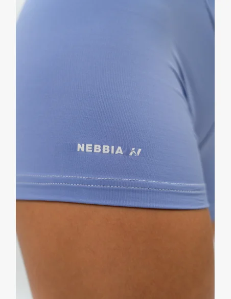 NEBBIA • Pantaloni short in leggings con vita alta AGILE viola • NebShop.it