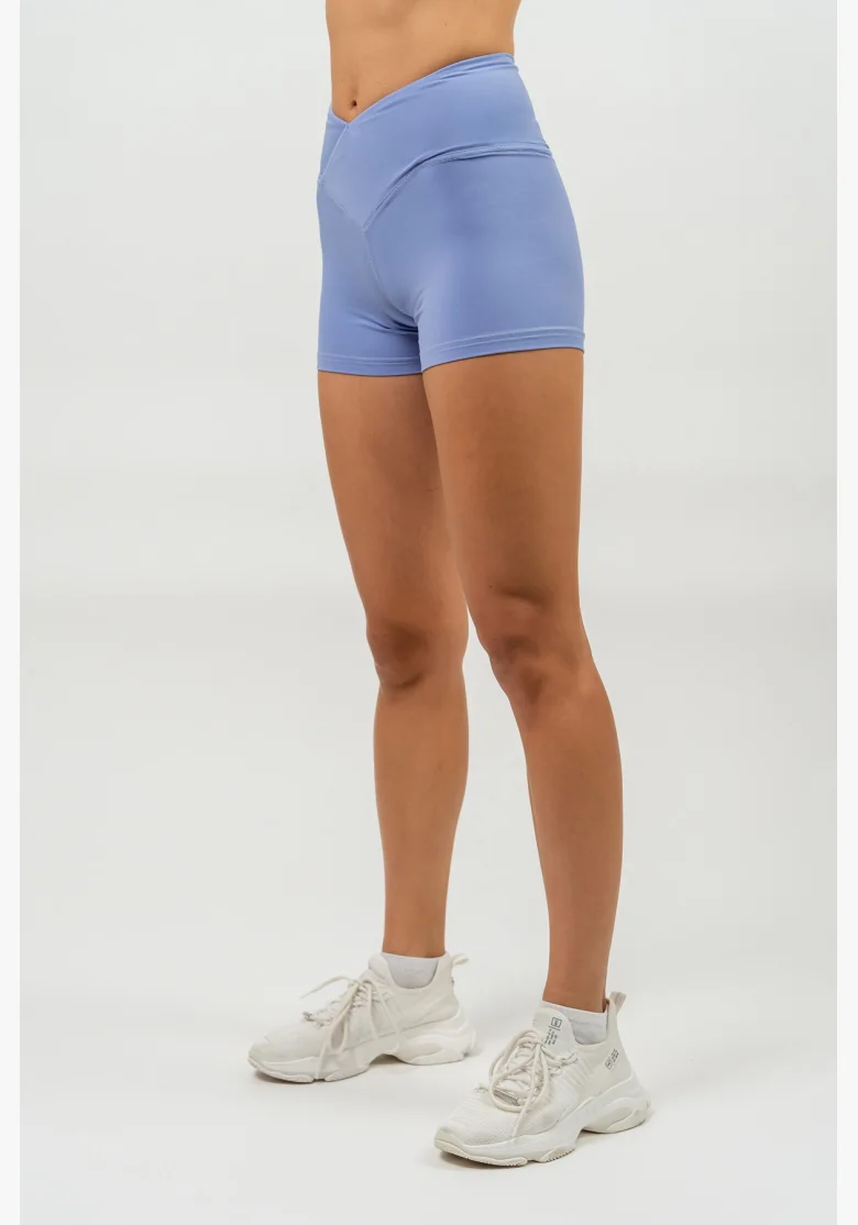 NEBBIA • Pantaloni short in leggings con vita alta AGILE viola • NebShop.it
