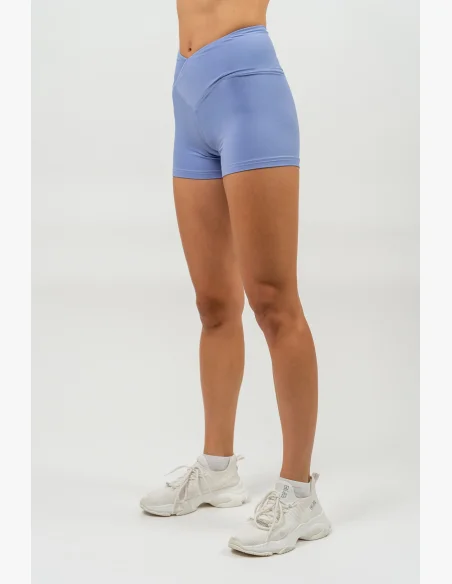 NEBBIA • Pantaloni short in leggings con vita alta AGILE viola • NebShop.it