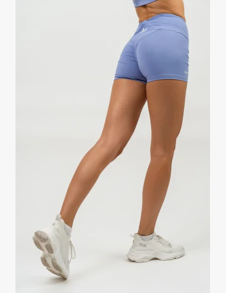 NEBBIA • Pantaloni short in leggings con vita alta AGILE viola • NebShop.it