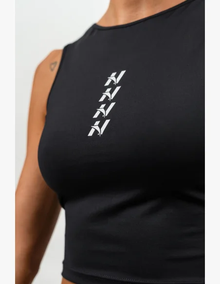 NEBBIA • Top corto t-shirt CONFIDENCE nero • NebShop.cz