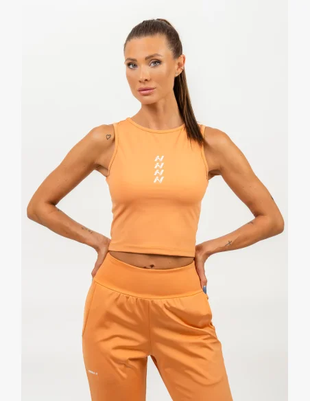 NEBBIA • Crop top canotta CONFIDENCE arancione • NebShop.cz