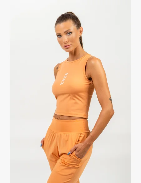 NEBBIA • Crop top canotta CONFIDENCE arancione • NebShop.cz