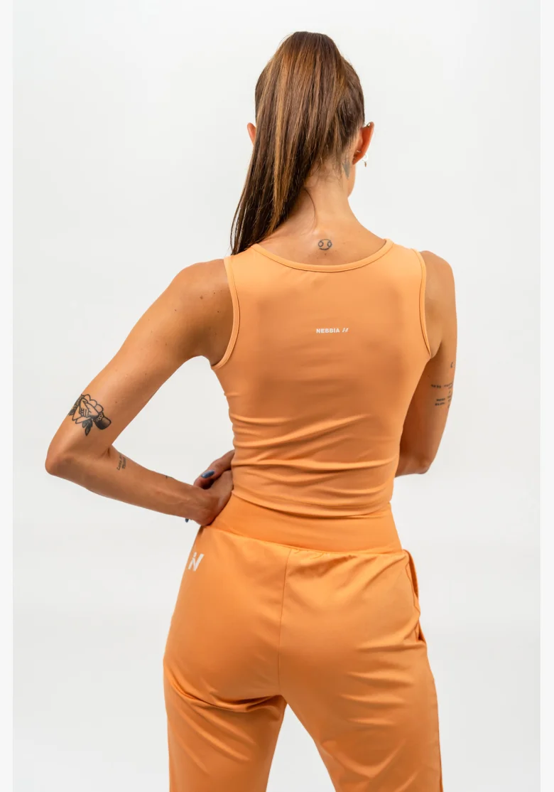 NEBBIA • Crop top canotta CONFIDENCE arancione • NebShop.cz