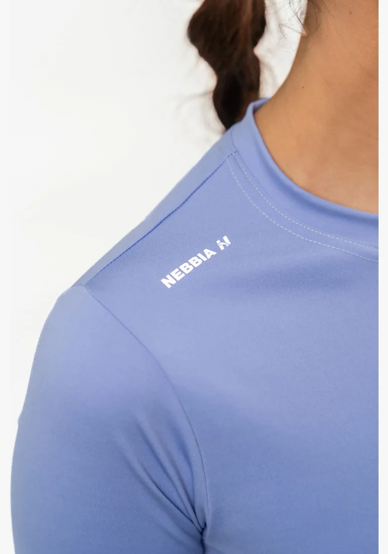 NEBBIA • Crop top con maniche lunghe ELEVATED viola • NebShop.it