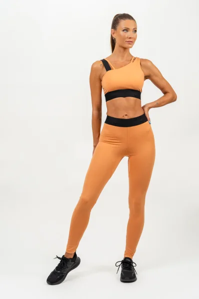 NEBBIA • Leggings a vita alta ELITE arancione • NebShop.it
