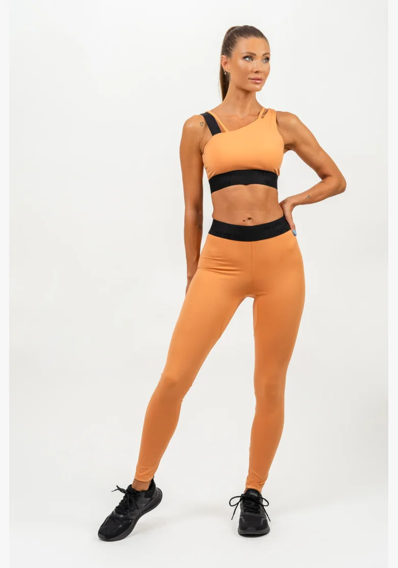 NEBBIA • Leggings a vita alta ELITE arancione • NebShop.it
