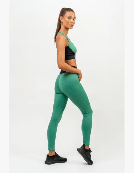 NEBBIA • Leggings a vita alta SIGNATURE verde • Nebshop.it