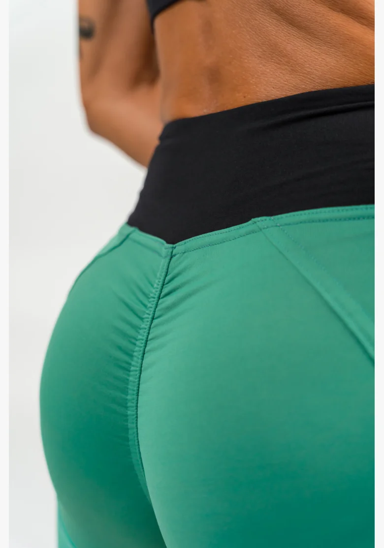 NEBBIA • Leggings a vita alta SIGNATURE verde • Nebshop.it