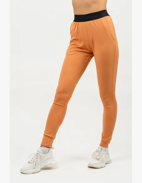 NEBBIA • Leggings slim fit con tasche GYM SPIRIT arancione • Nebshop.it