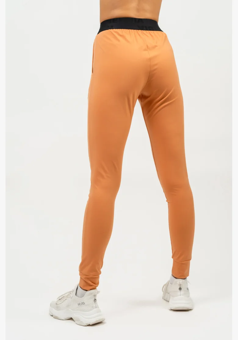 NEBBIA • Leggings slim fit con tasche GYM SPIRIT arancione • Nebshop.it