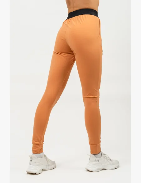NEBBIA • Leggings slim fit con tasche GYM SPIRIT arancione • Nebshop.it