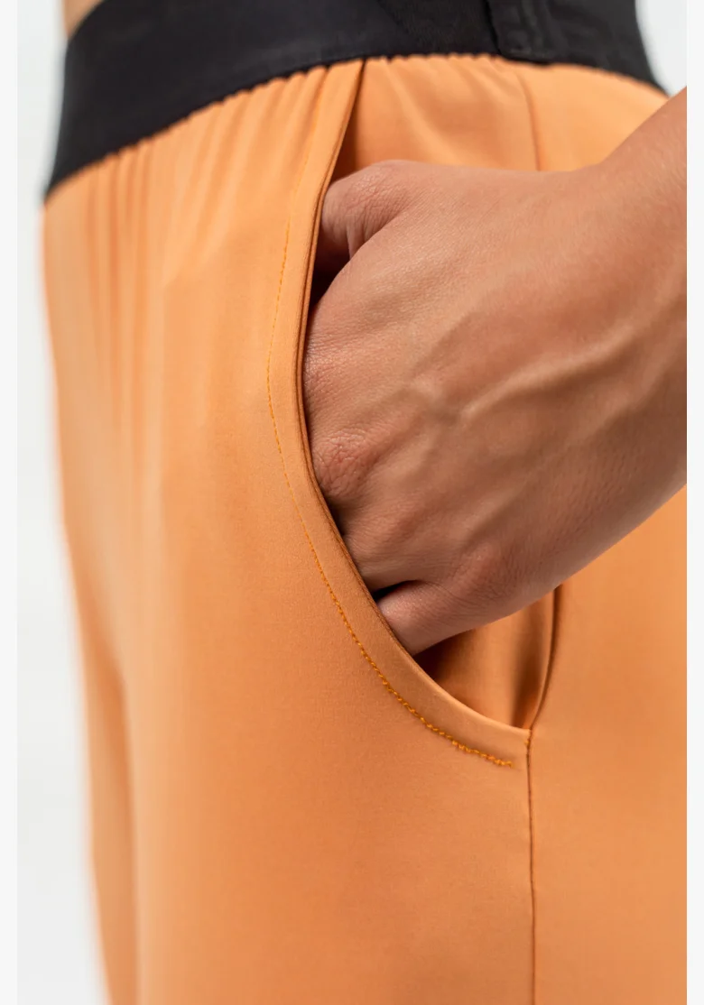 NEBBIA • Leggings slim fit con tasche GYM SPIRIT arancione • Nebshop.it